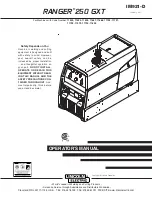 Preview for 1 page of Lincoln Electric RANGER 250 GXT (AU) Operator'S Manual