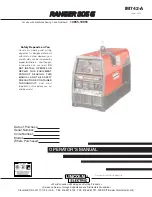 Preview for 1 page of Lincoln Electric Ranger 305 G Operator'S Manual