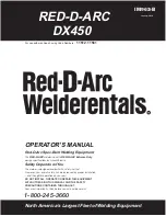 Lincoln Electric RED-D-ARC DX450 Operator'S Manual preview