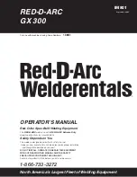 Lincoln Electric RED-D-ARC GX 300 Operator'S Manual preview