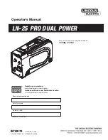 Lincoln Electric RED-D-ARC LN-25 PRO EXTREME Operator'S Manual preview