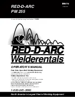 Lincoln Electric RED-D-ARC PM 255 Operator'S Manual preview