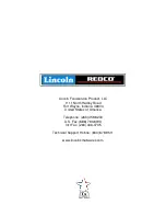 Preview for 16 page of Lincoln Electric REDCO INSTABLEND 16900 series Installation & Operating Instructions Manual