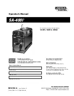 Preview for 1 page of Lincoln Electric SA-400I Operator'S Manual