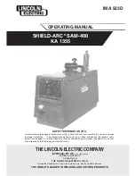 Lincoln Electric SAM400 Operating Manual предпросмотр