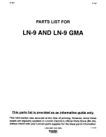 Preview for 69 page of Lincoln Electric Semiautomatic Wire Feeders LN-9 Operator'S Manual