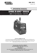 Lincoln Electric SHIELD-ARC 500AS Operating Manual preview