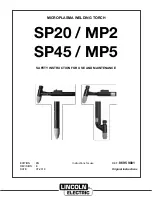 Preview for 1 page of Lincoln Electric SP20/MP2 Series Safety Instruction For Use And Maintenance