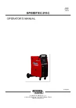 Lincoln Electric SPEEDTEC 215C Operator'S Manual preview