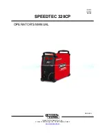 Lincoln Electric SPEEDTEC 320CP Operator'S Manual preview