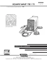 Lincoln Electric SQUARE WAVE IM10059 Operator'S Manual preview