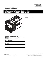 Lincoln Electric Square Wave TIG 200 Operator'S Manual preview