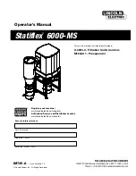 Lincoln Electric Statiflex 6000-MS Operator'S Manual preview