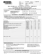 Lincoln Electric UltraCore 81K2A75-H Datasheet preview