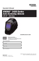 Preview for 1 page of Lincoln Electric VIKING 2450 Series Operator'S Manual