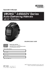 Lincoln Electric VIKING 2450ADV Series Operator'S Manual preview