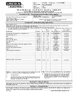 Предварительный просмотр 1 страницы Lincoln Electric Wearshield MI Datasheet