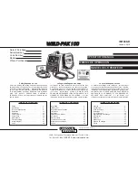 Lincoln Electric WELD-PAK 100 Operator'S Manual preview