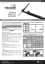 Предварительный просмотр 5 страницы Lincoln Electric WELDLINE WTT2 17V Instructions For Safety, Use And Maintenance