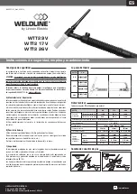 Предварительный просмотр 7 страницы Lincoln Electric WELDLINE WTT2 17V Instructions For Safety, Use And Maintenance