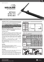 Предварительный просмотр 11 страницы Lincoln Electric WELDLINE WTT2 17V Instructions For Safety, Use And Maintenance