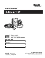 Preview for 1 page of Lincoln Electric X-Tractor 1GC Operator'S Manual