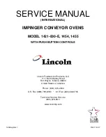 Lincoln Foodservice 1421-000-E Service Manual preview