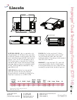 Preview for 2 page of Lincoln 1961 Specifications