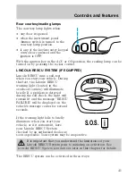 Предварительный просмотр 41 страницы Lincoln 1998 Continental Owner'S Manual