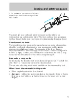 Предварительный просмотр 75 страницы Lincoln 1998 Continental Owner'S Manual