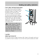 Предварительный просмотр 77 страницы Lincoln 1998 Continental Owner'S Manual