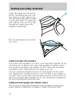 Предварительный просмотр 78 страницы Lincoln 1998 Continental Owner'S Manual