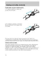 Предварительный просмотр 71 страницы Lincoln 1998 Lincoln Mark VIII Owner'S Manual