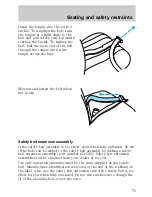 Предварительный просмотр 74 страницы Lincoln 1998 Lincoln Mark VIII Owner'S Manual