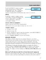 Предварительный просмотр 17 страницы Lincoln 1999 Continental Owner'S Manual