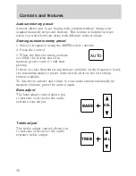 Предварительный просмотр 38 страницы Lincoln 1999 Continental Owner'S Manual