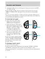 Предварительный просмотр 52 страницы Lincoln 1999 Continental Owner'S Manual