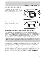 Предварительный просмотр 67 страницы Lincoln 1999 Continental Owner'S Manual