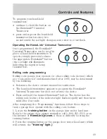 Предварительный просмотр 69 страницы Lincoln 1999 Continental Owner'S Manual