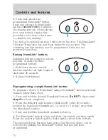 Предварительный просмотр 70 страницы Lincoln 1999 Continental Owner'S Manual