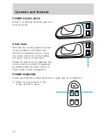 Предварительный просмотр 74 страницы Lincoln 1999 Continental Owner'S Manual