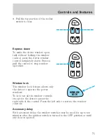 Предварительный просмотр 75 страницы Lincoln 1999 Continental Owner'S Manual