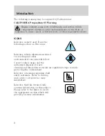 Preview for 2 page of Lincoln 2000 Continental Owner'S Manual