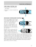 Preview for 73 page of Lincoln 2001 LS Owner'S Manual