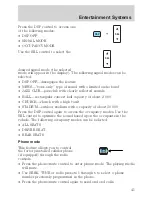 Предварительный просмотр 42 страницы Lincoln 2002 Continental Owner'S Manual