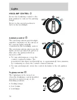 Предварительный просмотр 59 страницы Lincoln 2002 Continental Owner'S Manual