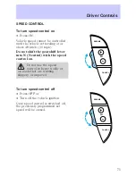 Предварительный просмотр 76 страницы Lincoln 2002 Continental Owner'S Manual