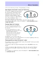 Предварительный просмотр 86 страницы Lincoln 2002 Continental Owner'S Manual