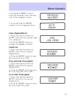 Предварительный просмотр 94 страницы Lincoln 2002 Continental Owner'S Manual