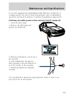 Предварительный просмотр 244 страницы Lincoln 2002 Continental Owner'S Manual